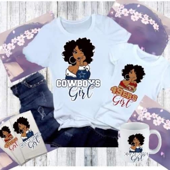 Next Level Apparel Tops - Football Fan‎ Girl Tee